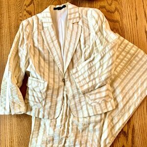 "Express Design Studio" Vintage seer sucker suit, 10